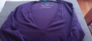 Jersey Primark Morado Punto Fino Talla 18