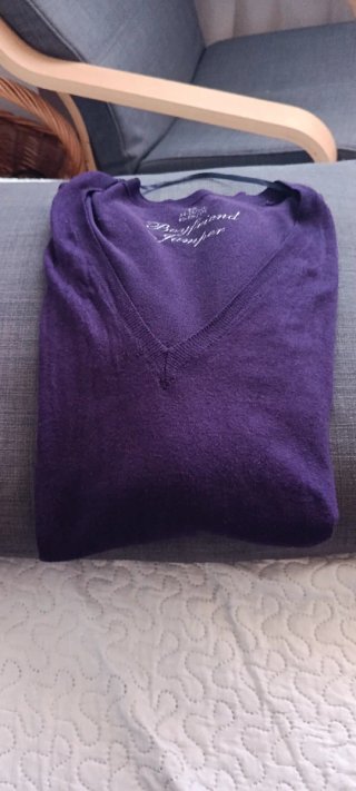Jersey Primark Morado Punto Fino Talla 18