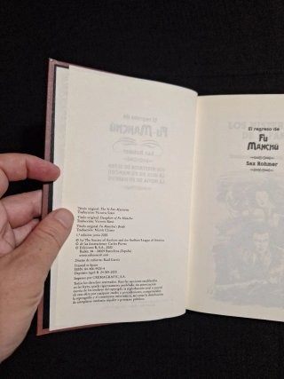 Sax Rohmer. El regreso de Fu-Manchú