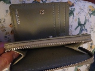 Monedero beige/gris