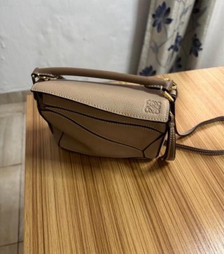 Bolso Loewe Puzzle Beige/Marrón