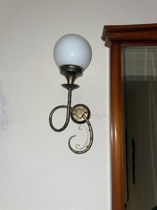 Apliques de pared antiguos dorados 5 piezas