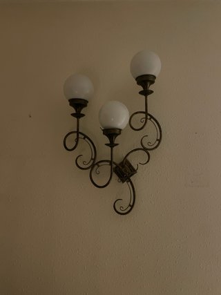 Apliques de pared antiguos dorados 5 piezas