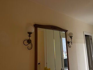 Apliques de pared antiguos dorados 5 piezas