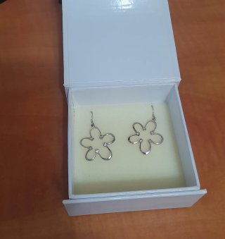 Pendientes Plata Flor Circonitas