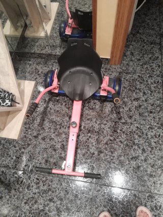 Carrito Patinete Eléctrico Rosa