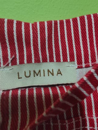 Tuta Lumina a righe rosse e bianche