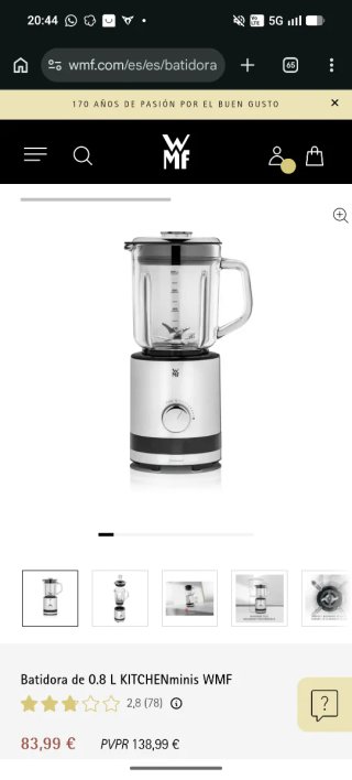 Batidora WMF KITCHENminis 0.8 L