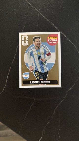 Cromo Lionel Messi Panini Extra Sticker