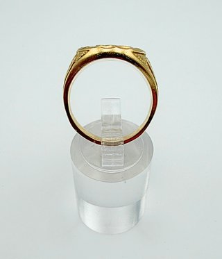 Anillo Sello Oro 18k Real Madrid. Peso: 9.88 gr