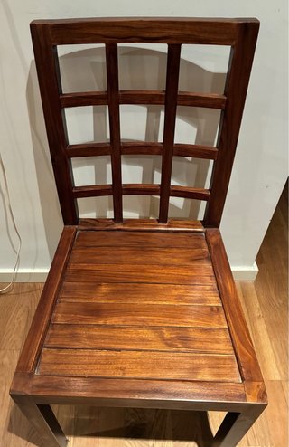 Set 4 SILLAS Madera de Teca marca BANAK