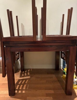 Set 4 SILLAS Madera de Teca marca BANAK
