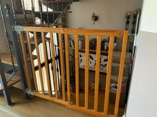 2 Barreras seguridad madera niños escaleras