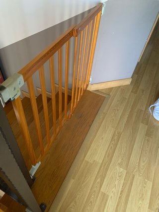 2 Barreras seguridad madera niños escaleras