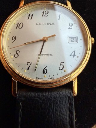 Reloj Certina Zafiro Swiss Made Dorado