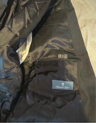 Chaqué Belgrave Lana Virgen Negro/Gris Talla 52