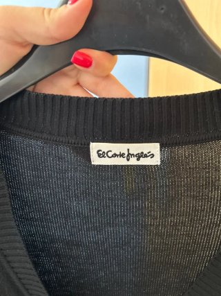Cárdigan Cortefiel Negro Talla S
