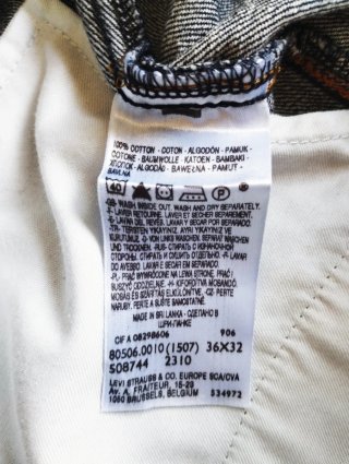 Pantalón vaquero recto Levi's hombre