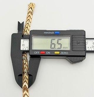 Esclava Oro 18k Combinado Espiga 13.24 gr