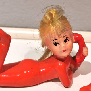 Figuritas cerámica esmaltada Japón 60s