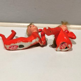 Figuritas cerámica esmaltada Japón 60s