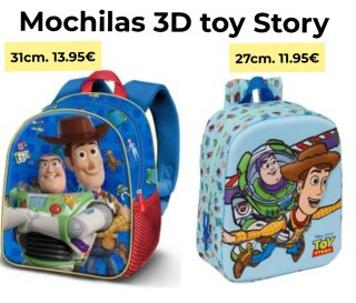 Mochilas 3D Toy Story (31cm y 27cm)
