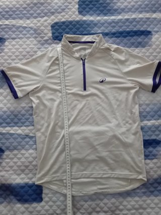 Camisola de Ciclismo Decathlon Branca c/ Zíper