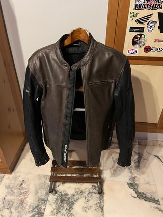 Chaqueta de moto Segura Nova Marrón/Negra