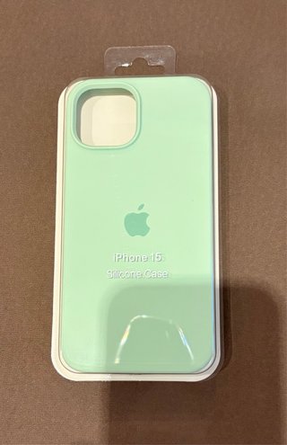 Funda iPhone 15 Silicona Apple Verde