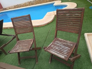Mesa y 2 Sillas de Teka