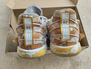 Zapatillas Adidas Dame 7 Oro y Blanco