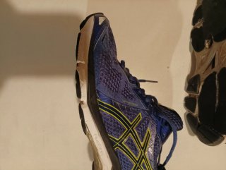 Asics Sapatilhas Azul Escuro e Verde Fluorescente