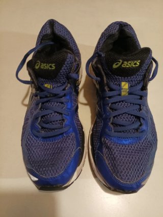 Asics Sapatilhas Azul Escuro e Verde Fluorescente