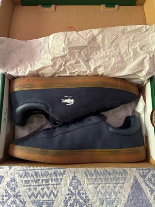 Zapatillas Lacoste TENNIS Hombre Azul Marrón
