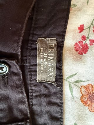 Pantalón corto chino negro Primark