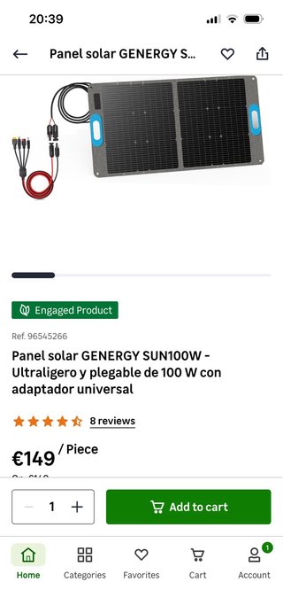 Batería Portátil, Panel Solar y Nevera Portátil