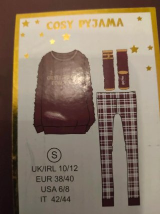 Cosy Pijama y calcetines Harry Potter Gryffindor S