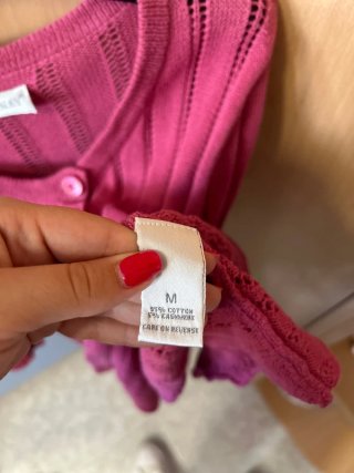 Chaqueta de punto Edina Ronay rosa