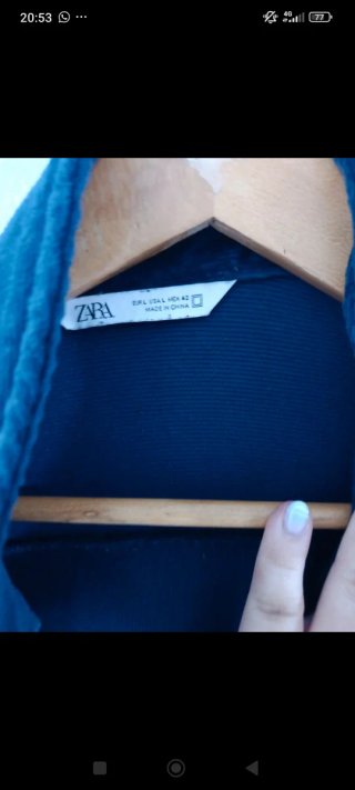 Camisa de terciopelo azul