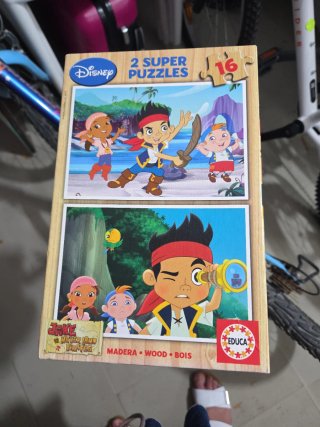 2 Puzzles Disney Madera 16 Piezas
