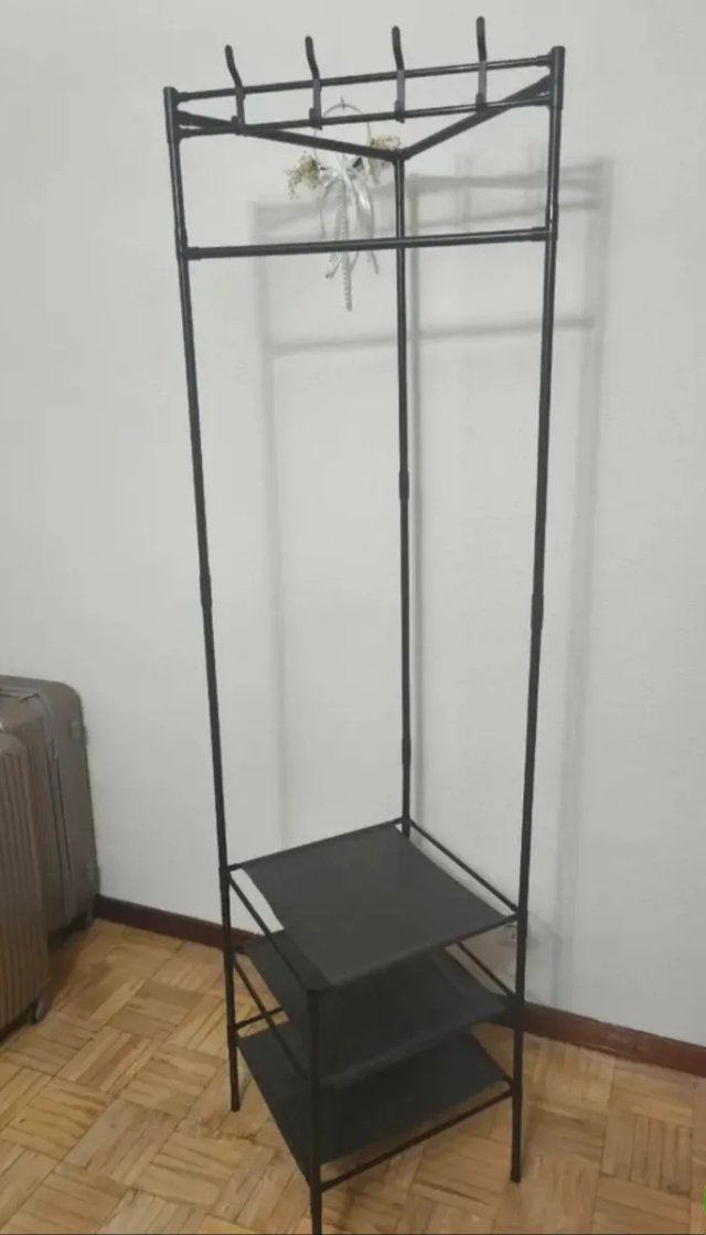 Perchero Organizador/estantería negro
