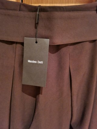 Falda pantalón midi Massimo Dutti