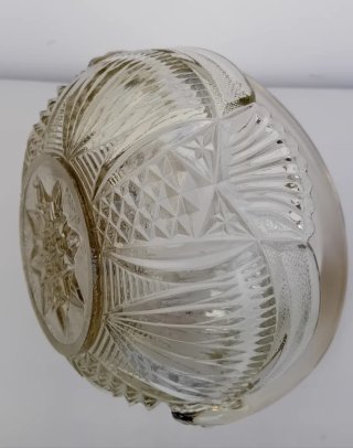 Fioriera e 4 bicchierini in cristallo fine antichi