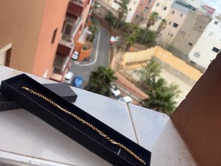Pulsera Figaro y Cadena Oro