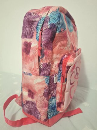 Mochila escolar con estampado floral