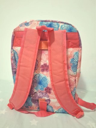 Mochila escolar con estampado floral