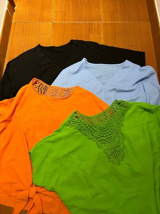 Pack 4 Blusas Talla Única