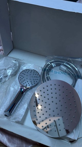 Conjunto Ducha Cromado Efecto Lluvia