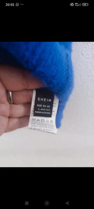 Jersey azul marino de lana