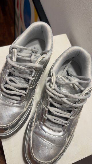 Zapatillas Zara Plateadas Talla 41